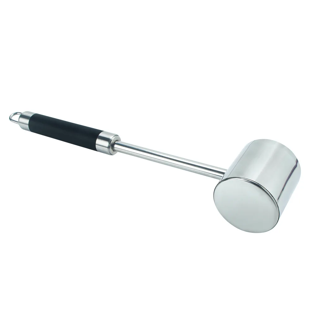 Dual Sided 304 Stainless Steel Meat Hammer With TPR Coating
