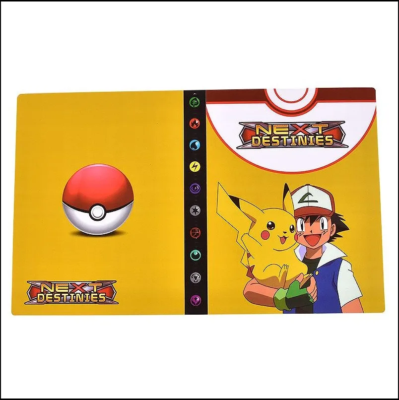 Оптовая продажа Toploader 4 Pocket Charizard Pikachu Verzamel книга для Коллекционеров Карт Pokemon папка торговых карт папки держатель альбом
