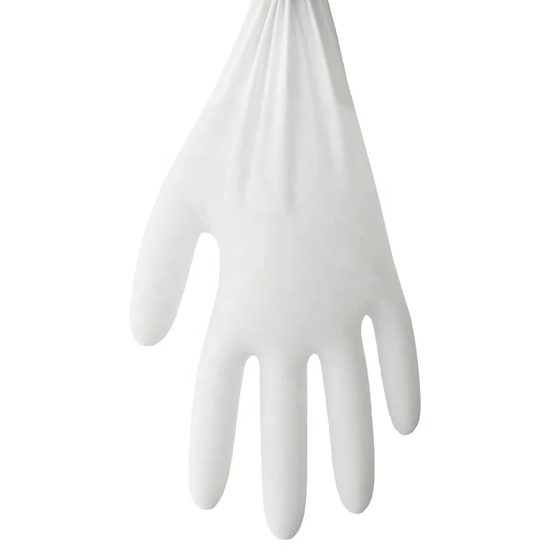 GMC Wholesale Stock 9 inch Ivory Nitrile Gloves Latex Free Safety  Disposable Nitrile Gloves Powder Free