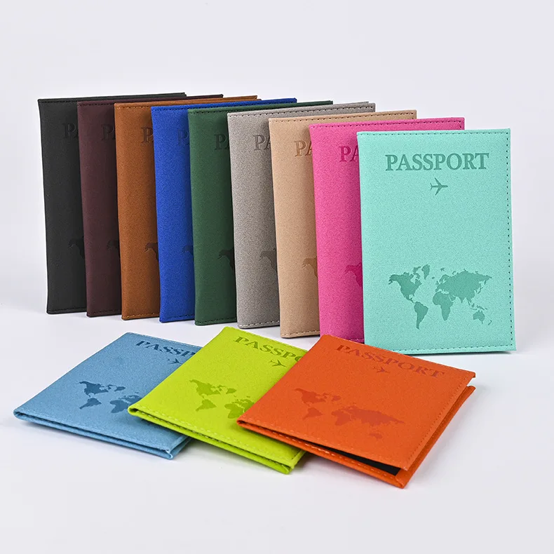 Wholesale Fashion Colorful Travel World Map Passport holder Passport Cover