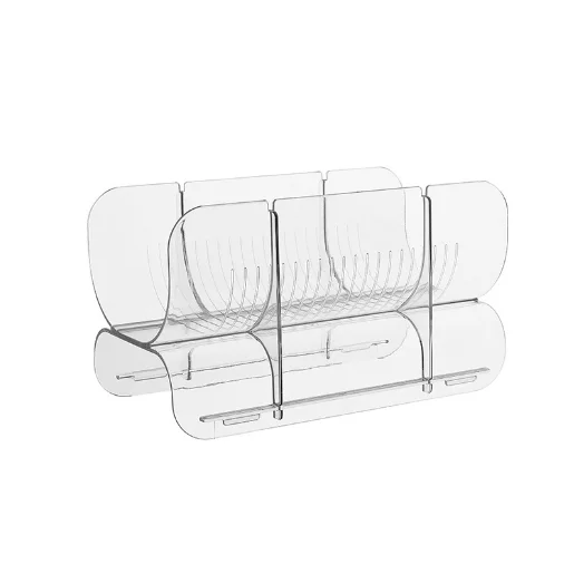 Stackable Acrylic Wine Bottle Holder Wine Glass Holder Plate Wine Bottle Organizer