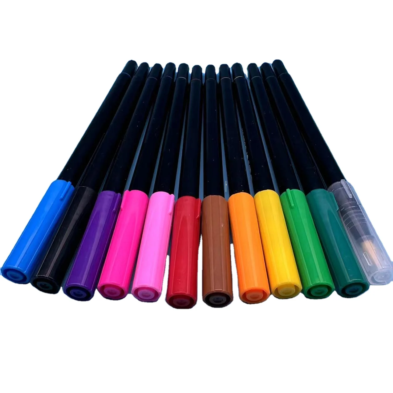Promotional Custom Factory 11+1 Dual Tips for Teenager Drawing Painting Watercolor Brush And Fine Pen Set