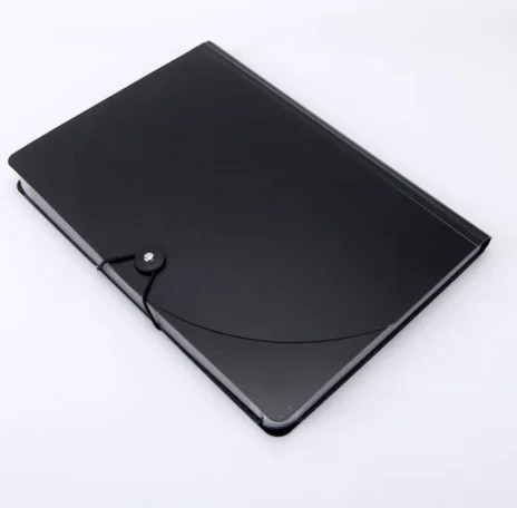 A5 Binder Pockets Fireproof Waterproof Document Bag 24 Pockets Expan File Folder