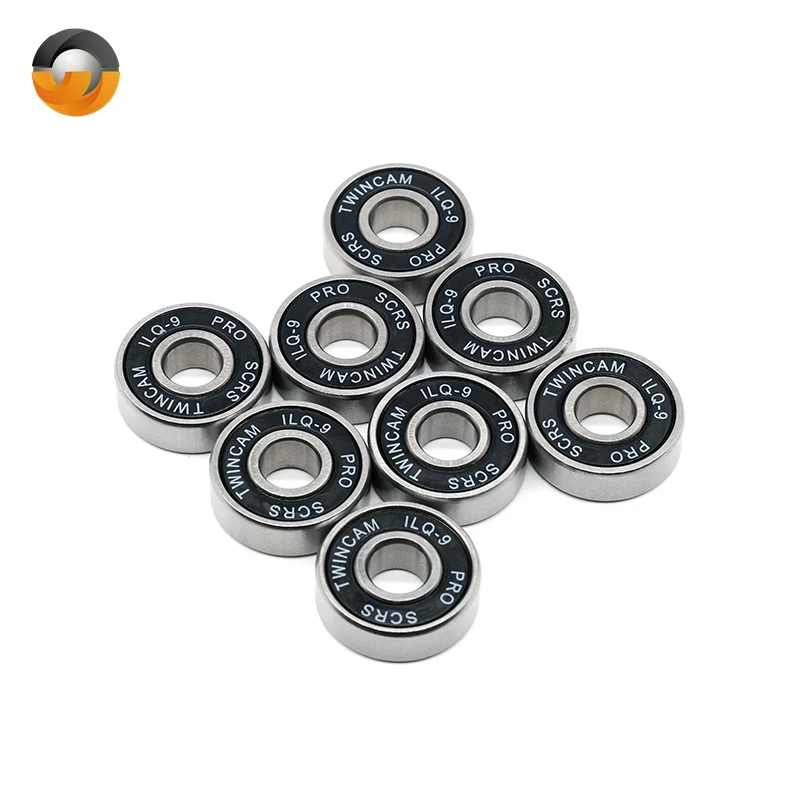 Good Quality Mini Wheels Bearing Skateboard 8x22x7mm 608RSIL Q9 Black Bearings Stainless Steel Skateboard Bearings