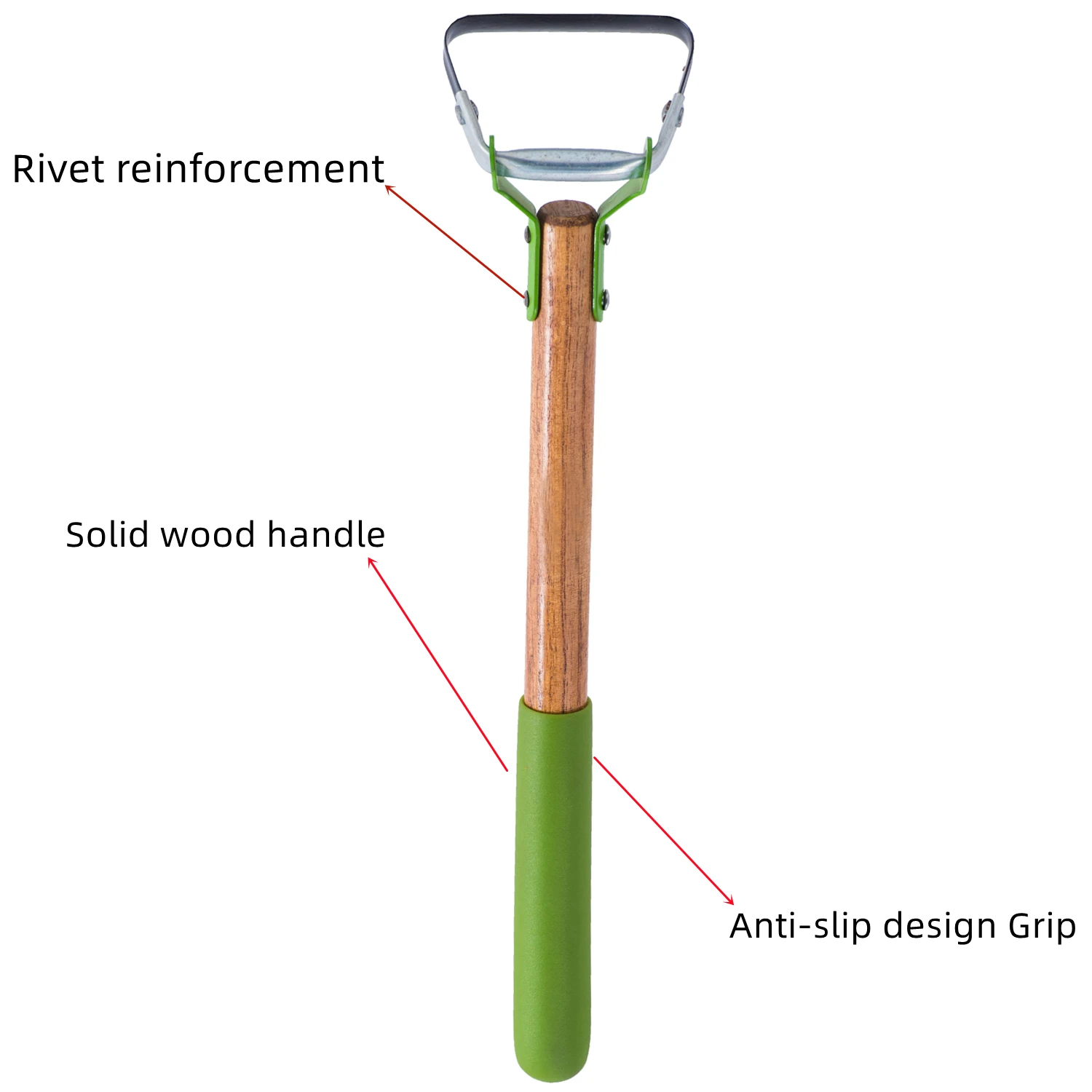 Garden Hula Hoes, Stirrup Hoe Weeding Tools Gardening, Scuffle Hoe for Weeding Long Handle Weed Rake