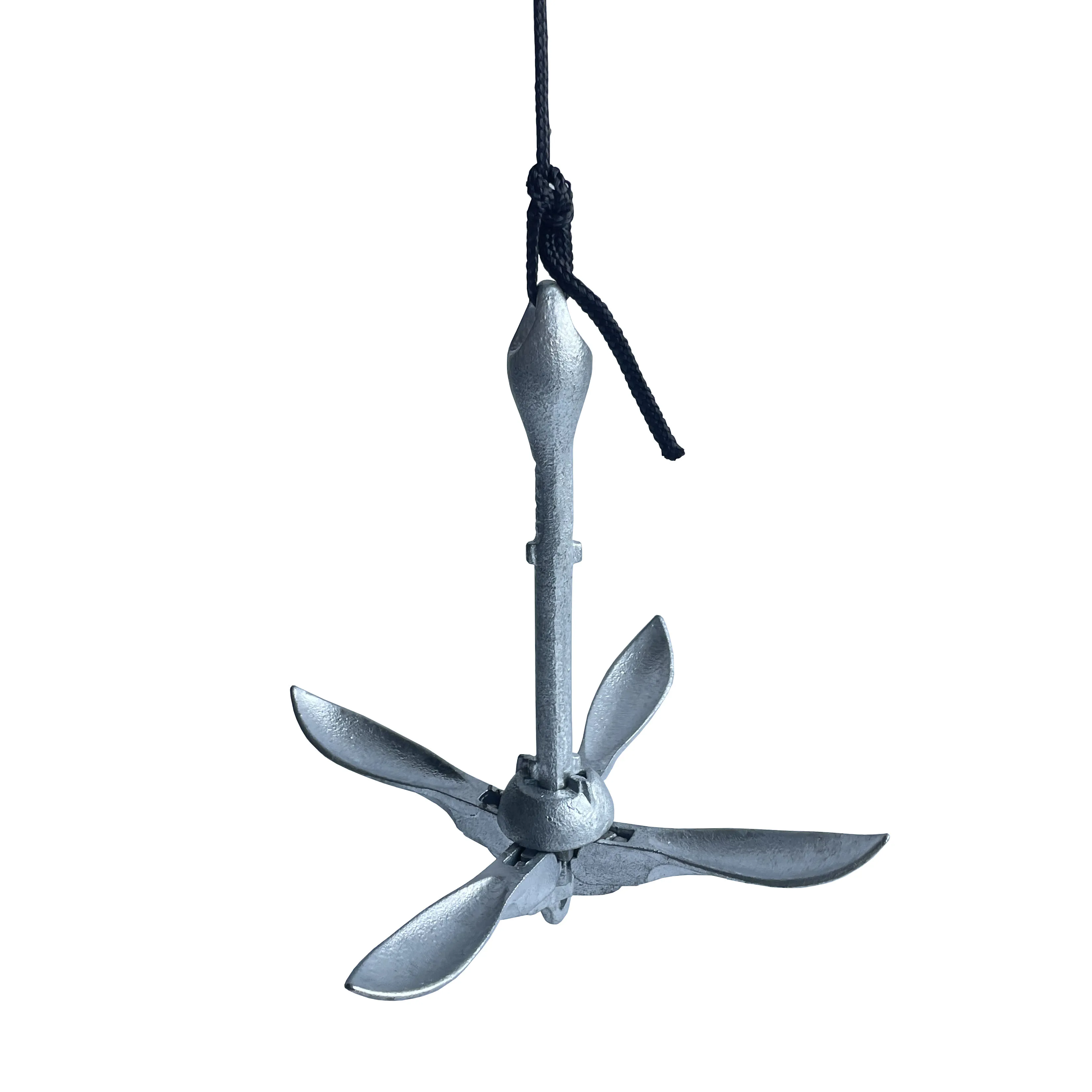 COMPACT AND PORTABLE 1.5KG HOT DIP GALVANIZING STEEL FOLDING ANCHOR KIT FOR KAYAK/CANOE/SUP BOARD