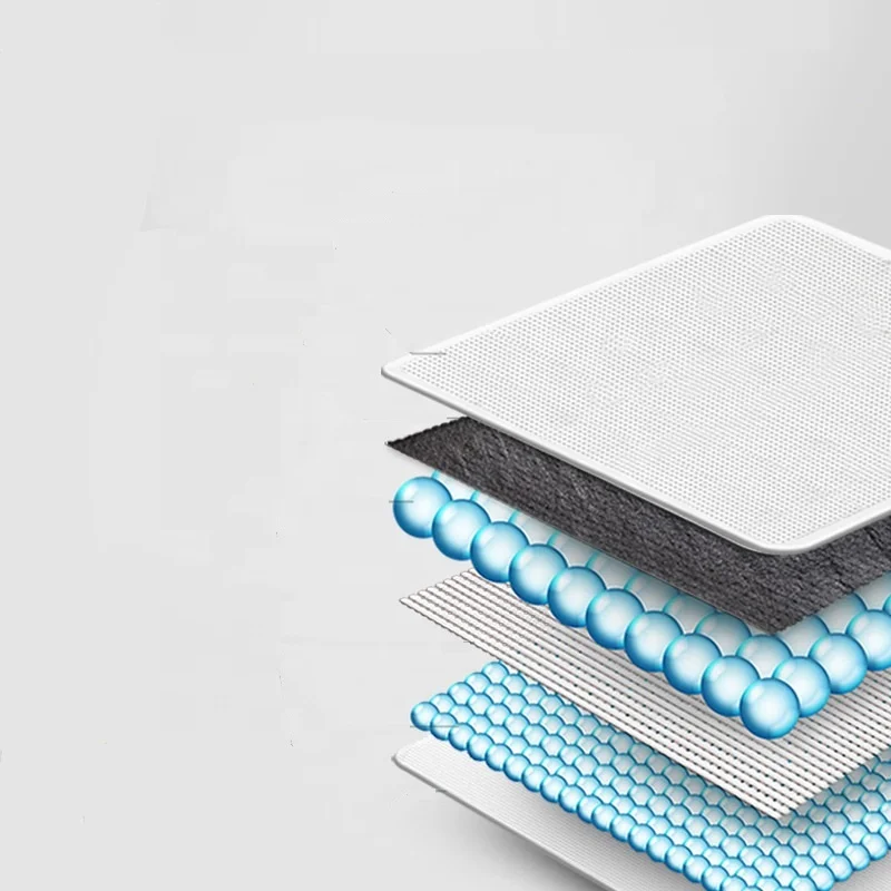 SN pet pad bamboo carbon pee pads for dogs puppy mat leak proof disposable absorbent pet training pads 5 layers with glue back