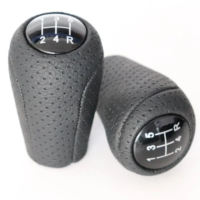 Black 5 speed Leather Car Gear Shift Knob for Mazda 3 5 6 CX-7 MX-5