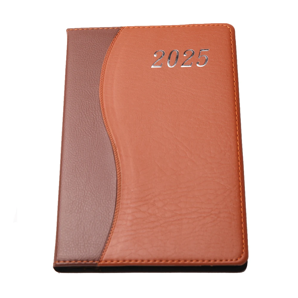 Notebook a5 planners custom agendas notebook 200 pages gift idea notebook pu leather weekly planner