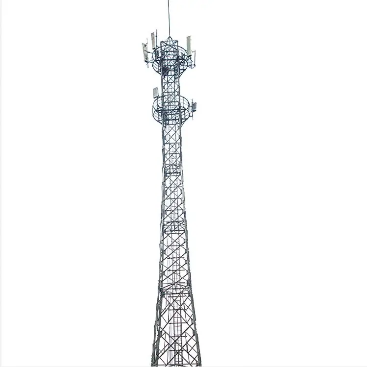 2021 пользовательский дизайн 30 м самонесущая стальная монопольная антенна Wifi Мобильная сигнальная башня связи