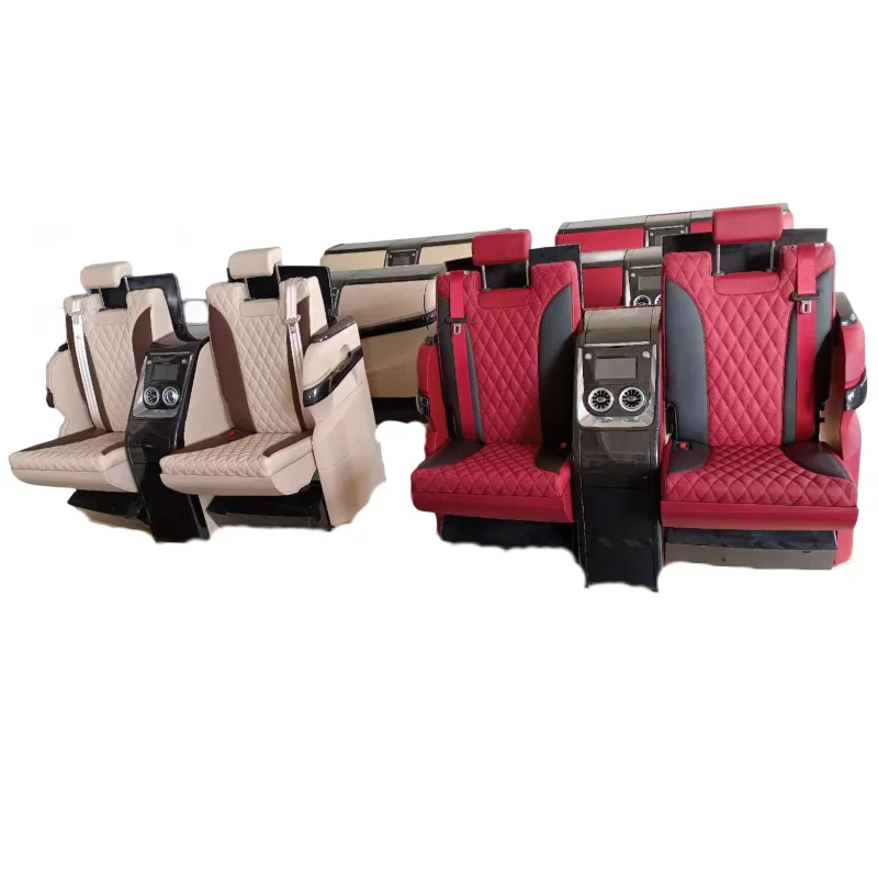 China Factory high Quality Luxury Van seat VIP partition TV bar leather custom hidden bar jumping seat for Mercededs V class Vit