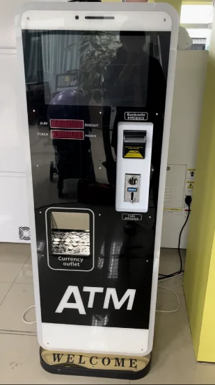 ATM token Exchange game Machines  with bill and coin  change token Vending Arcade LCD Machine