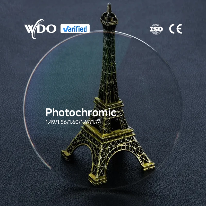 Фотомагнитные оптические линзы фотохромные для очков Адаптивное антиуф-и устойчивое к царапинам покрытие 1 56 фотохромных линз