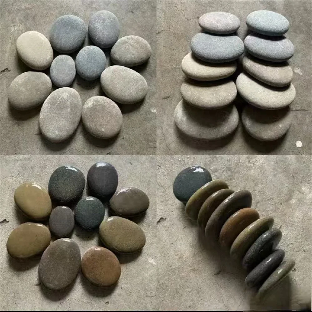 Factory Supplier Natural flat river stone Painting Rock Colored pebble stone river rocks for painting