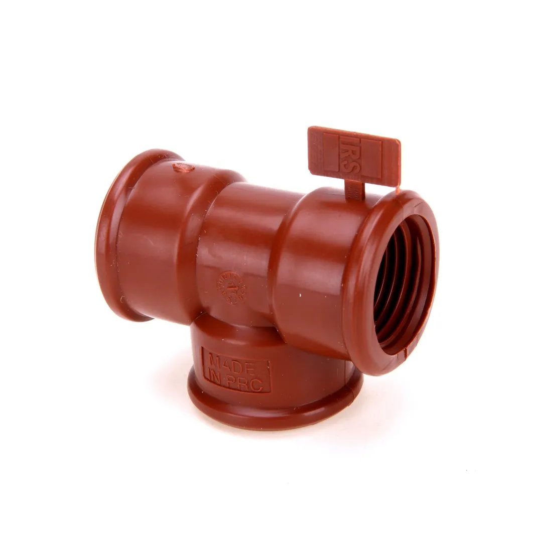Factory customized processing IRS IPS full plastic thread PPH pipe fittings, tee