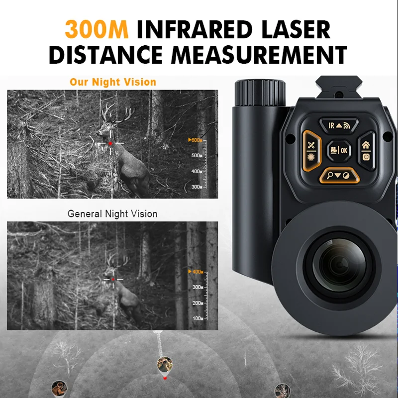 Hd Digital IR Imaging Digital Scope Night Vision Monocular Scope With clip-on