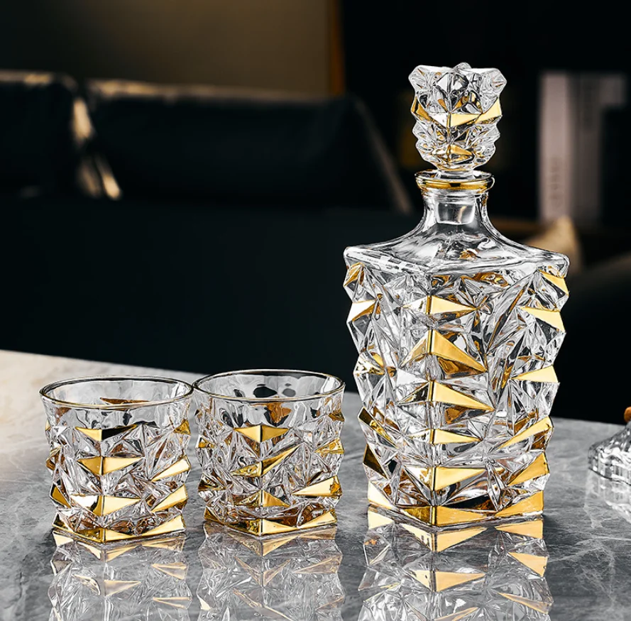 Most Popular Whiskey Stones and Whiskey Glass Gift Box Set For Men Bar Accessories Granite Chilling Whisky Rocks With Coaster