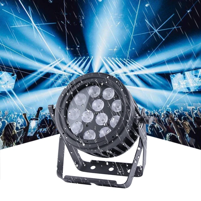 IP65 12*18W RGBW  LED Par Light Culb Disco Stage Lighting Equipment Professional Beam Light