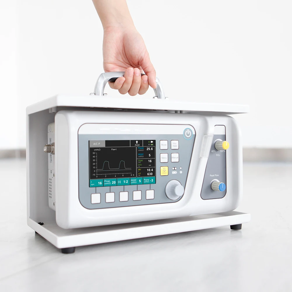 High Quality Portable Ventilators Medical Emergency Ambulance Ventilators Machine for ICU Hospital