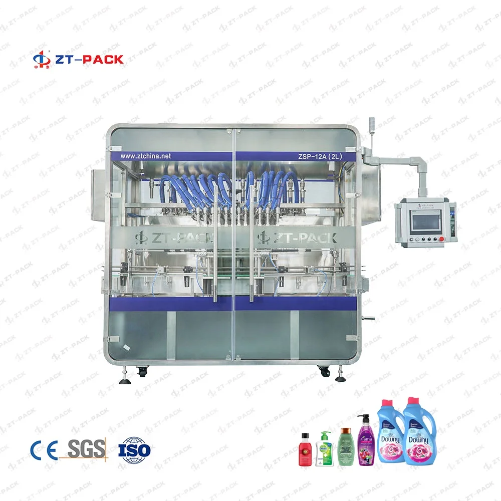 Professional Fully Automatic  Bottle Filling And Capping Machine For Liquid Soap Laundry detergent