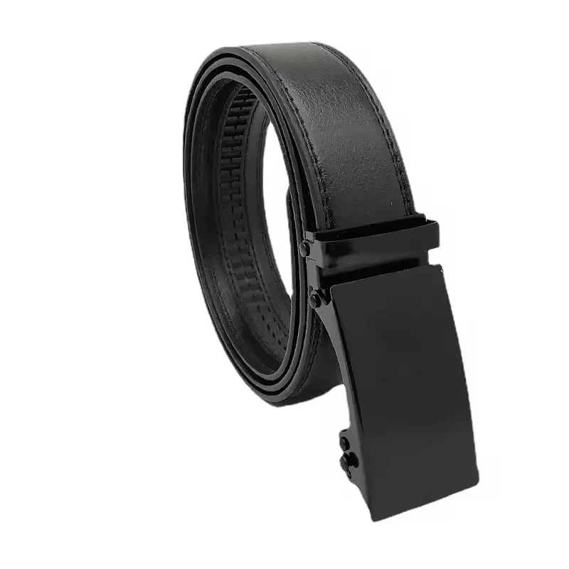 Factory Wholesale Adjustable Men Automatic Buckle Genuine Leather Belts For Men Cow Hide Leather Belt Belts Leather Men