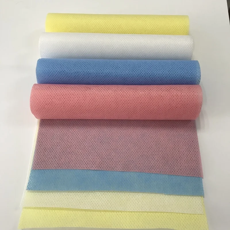 Китай, оптовая продажа, 8 ячеек, 30% полиэстер/70% вискоза, нетканые ткани из спанлейса, перекрестная ткань для протирания TNT