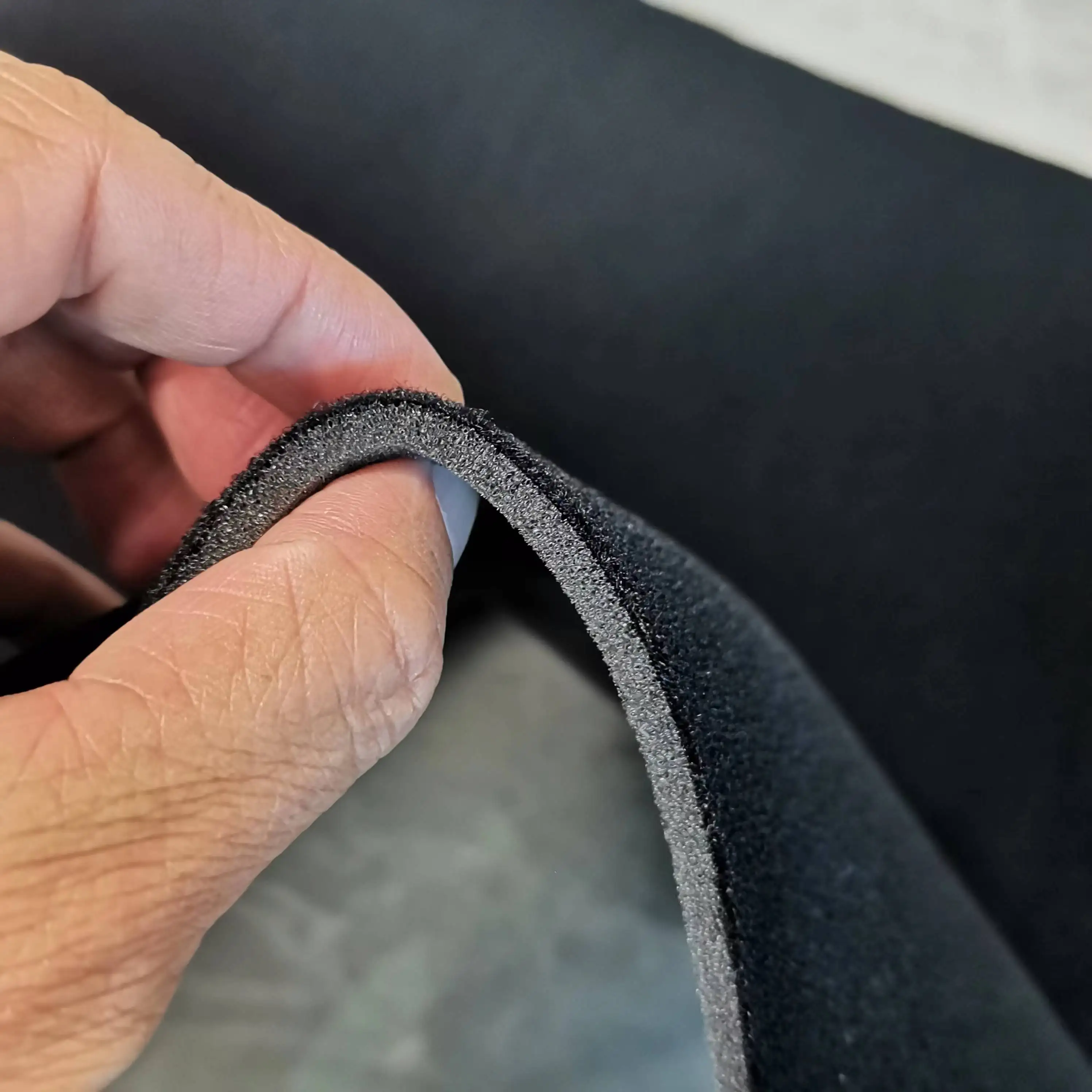 Nylon hook loop velcroes UBL fabric laminate with PU foam