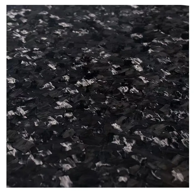 Forged Shred Carbon Fiber Sheet Carbon Fiber Plate Black Color