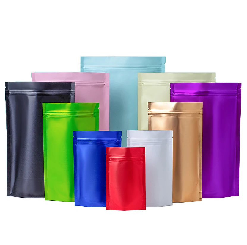 Hot Sale Zipper Top Zipper Stand Up Pouch Food Child Resistant Pouch Mylar Stand Up Packaging