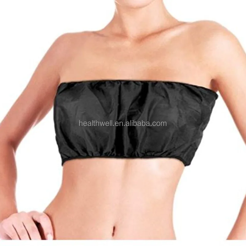 Disposable Strapless Bra Underwear for Beauty Salon, SPA, Spray Tanning