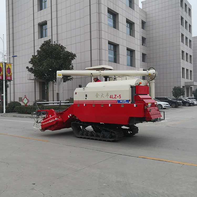
Crawler Type Full Feeding Paddy Rice Wheat Reaper Crawler Rice Harvester Enhanced Gearbox with Cab 2666-8000m2/h 2000mm 1.3m3 