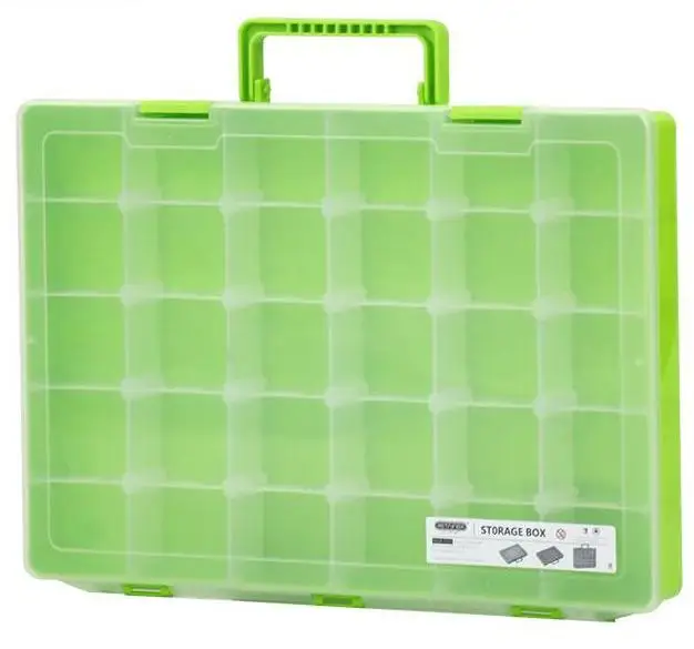 Adjustable Compartment Plastic Storage Box Jewelry Bead Screw Tool Holder Case Transparent Container storage bins with lids