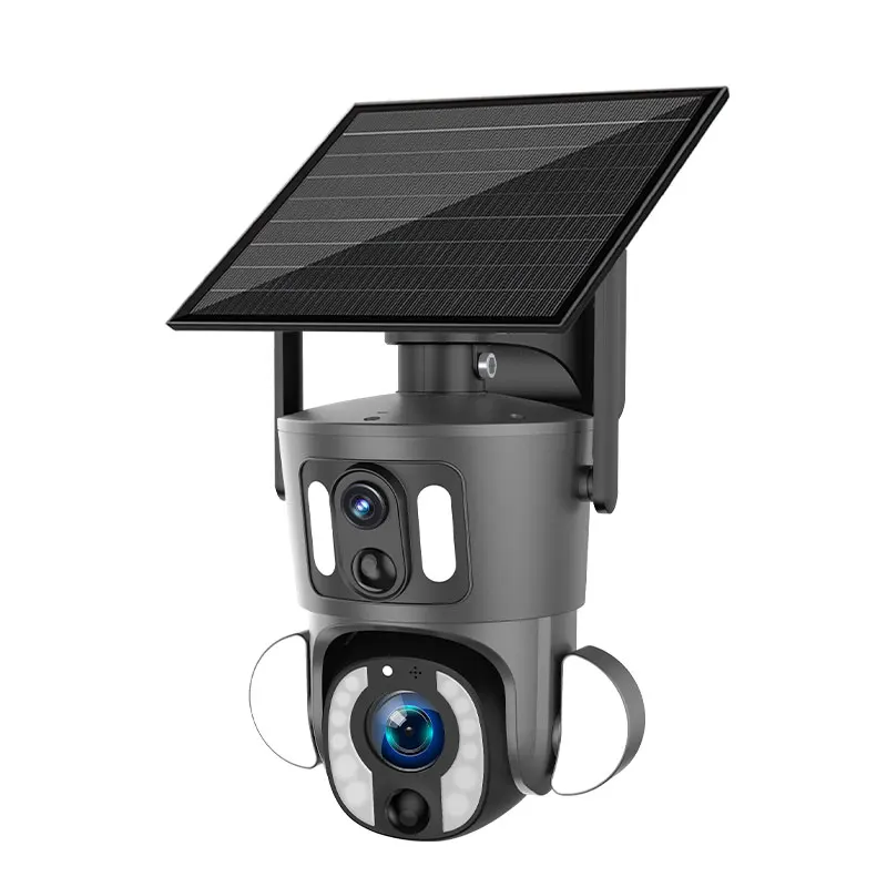 5MP HD Solar IP Camera Remote Wi-fi Outdoor Mini Waterproof Night Vision Two-way Audio PTZ Wireless Surveillance Camera