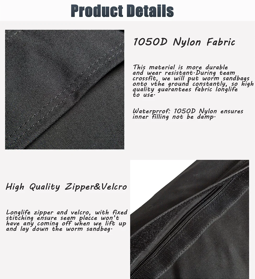 3 Person Worm Sandbag Workout Bag Cross Fitness Weight Lifting Capacity Training Nylon Worm Bag Sandbag