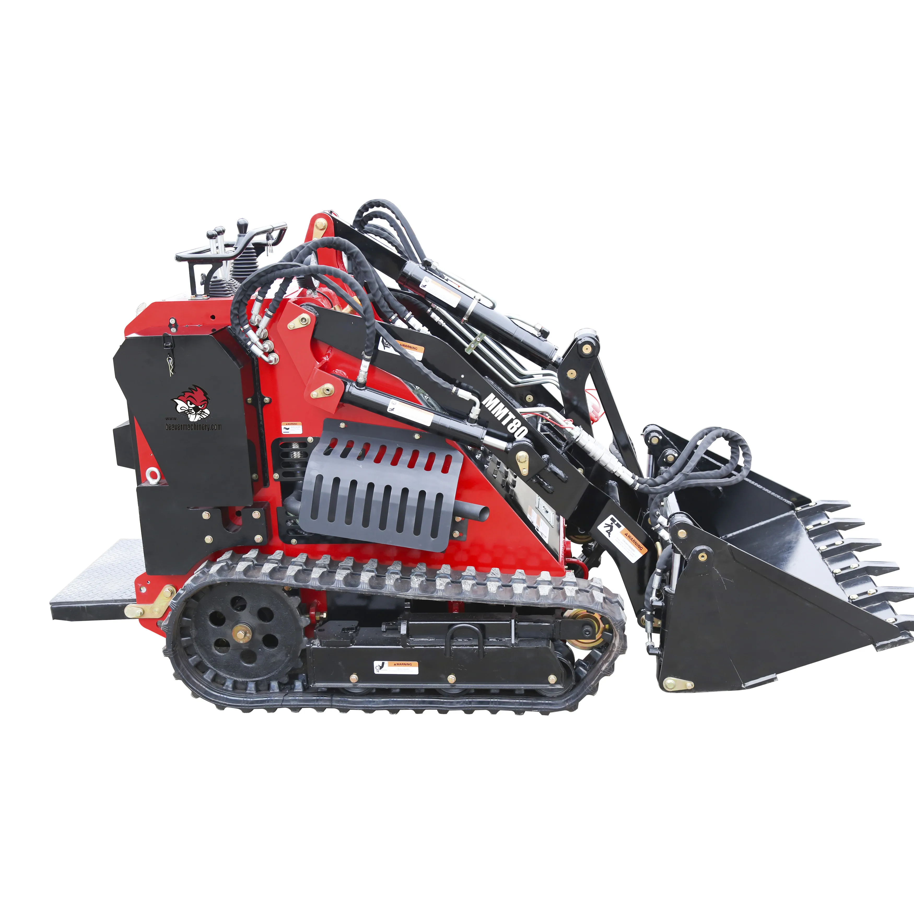 25hp Petrol 4 in 1 Bucket Mini Skid Steer Loader Mini Digger Kubota Engine Perkins Engine Power Tiller Diesel Engine