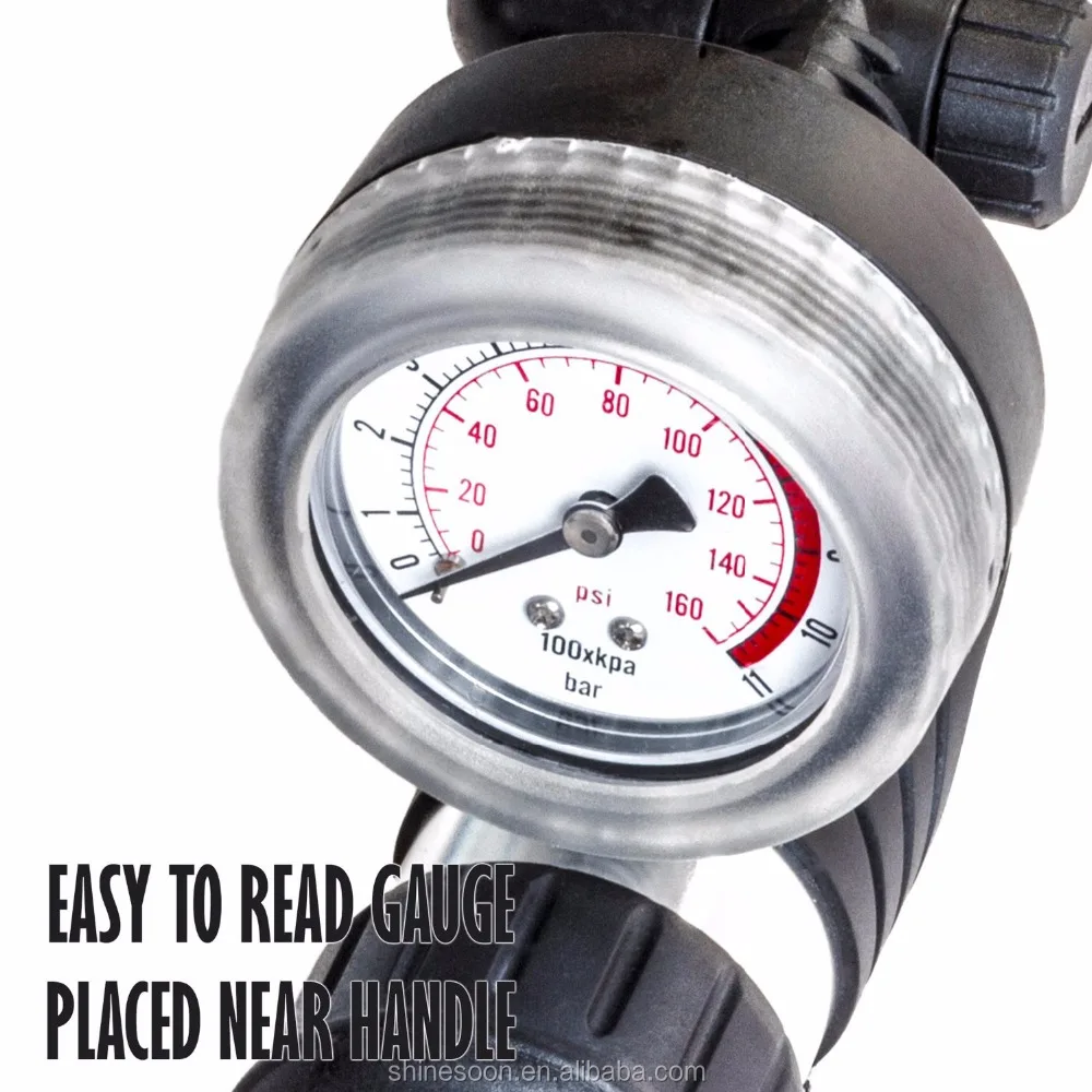 Hot sale colorful hand bicycle foot pump high pressure