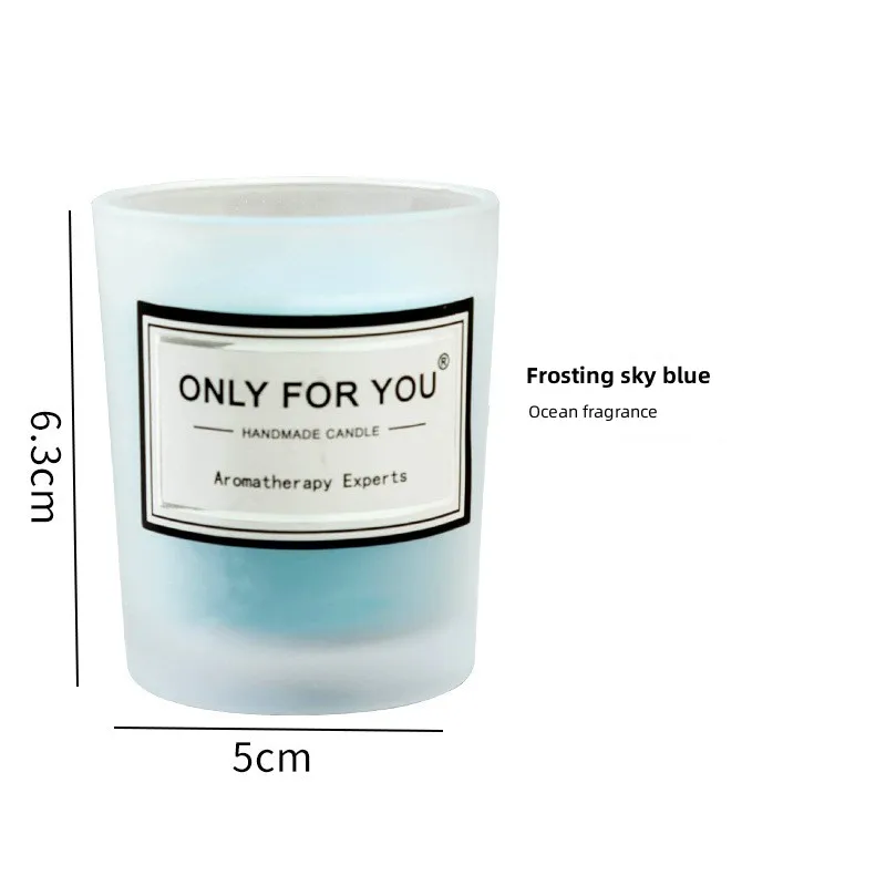 Luxury Scented Candle Incense Household Soy Wax Candle Gift Set Creative Transparent Candle Jars