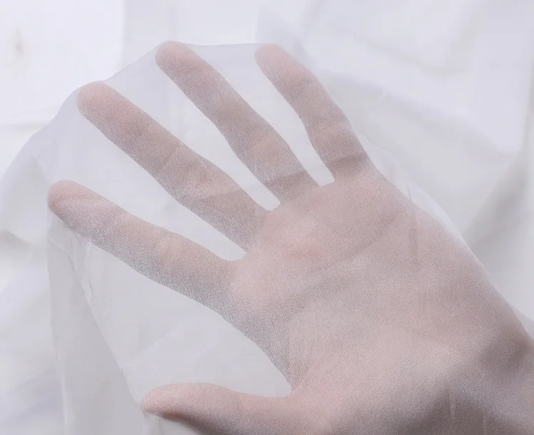 Very light thin 10D 20D 30D Invisible coating Chiffon fusing interlining fabric for dress