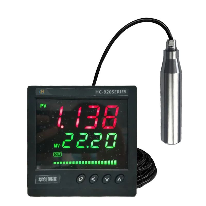 HCCK High Quality Input Probe Type LCD Hydrostatic Liquid Tank Water Level Sensor transmisor de nivel de agua