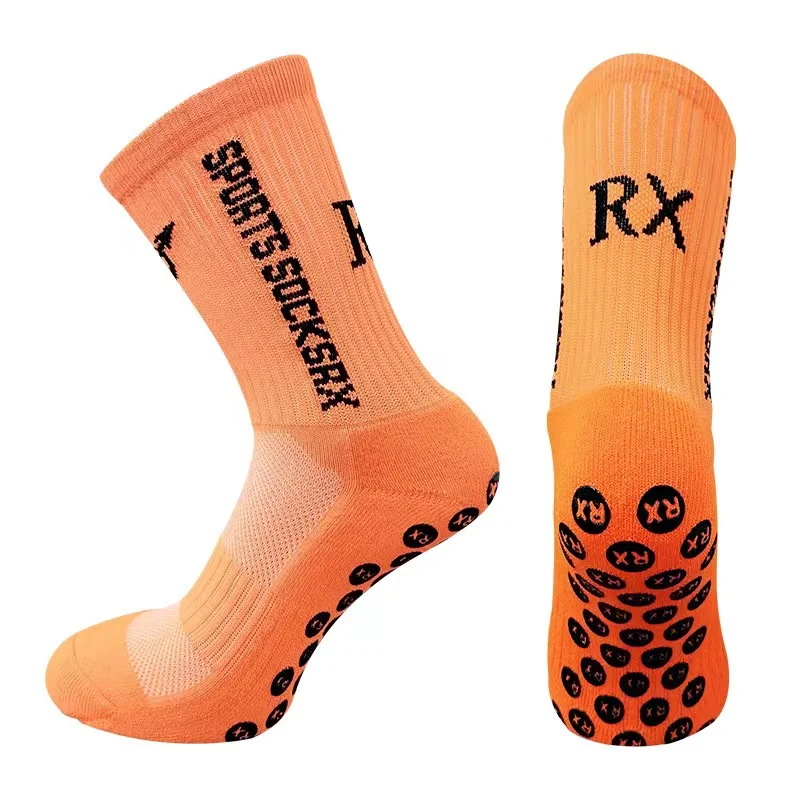 Medias de futbol profesional new design professional quality Non Slip Soccer Sports Grip Socks for Men