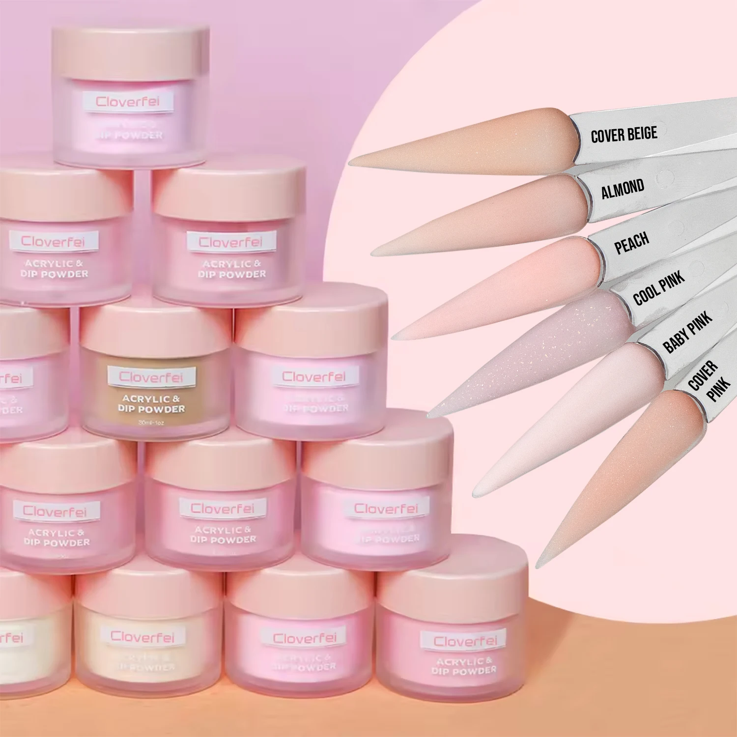 Hot Sale High Quality Collection Nail Acrylic Powder for Nails Art Polymer Nails Professional Acrylic Use with Acrylic Liquid