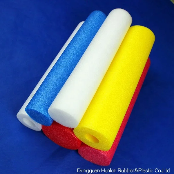 HUNLON manufacturer Colorful hollow EPE tube Float Swimming foam pool noodles