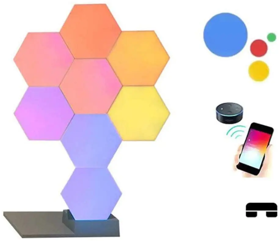  Led Wi-Fi приложение Smart Control USB quantumhoneycomb шестиугольник настенный светильник для гостиной спальни кабинета столовой настенная Подвесная
