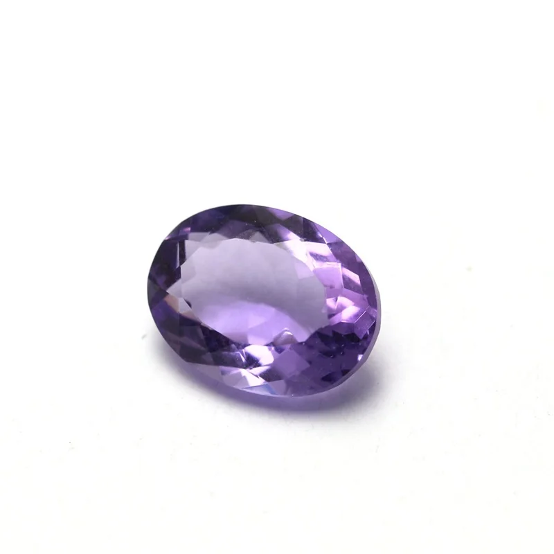 Lab quartz gemstone oval cut synthetic amethyst price per carat