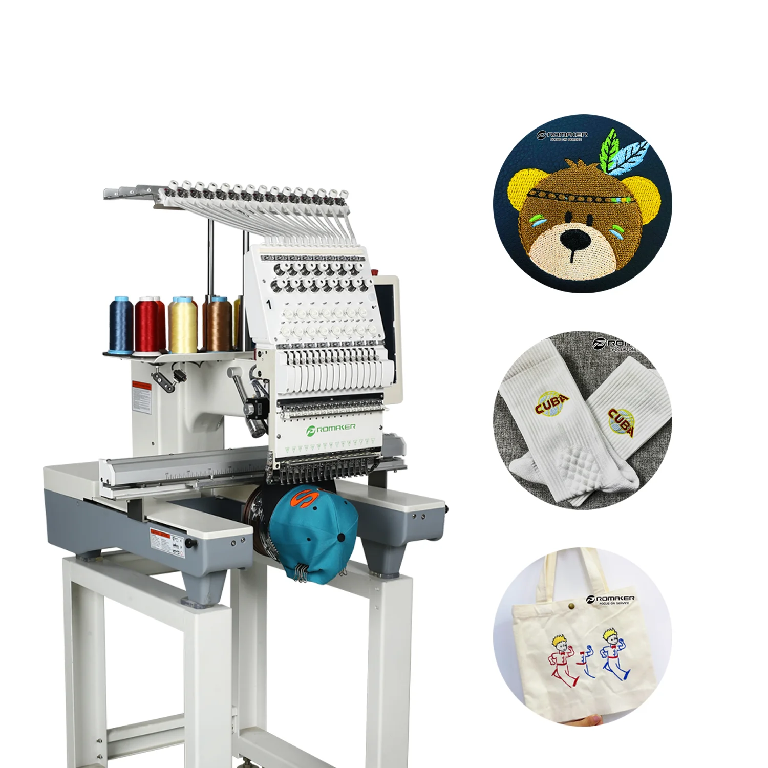 Single Head Embroidery Machine Computerized Embroidery Machine one  head  T-shirt Embroidery machine