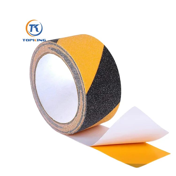 Customized 50mm * 5 m PVC Film Black Anti Slip Tape Outdoor High Quality Heavy Duty Self Adhesive Anti Slip Tape