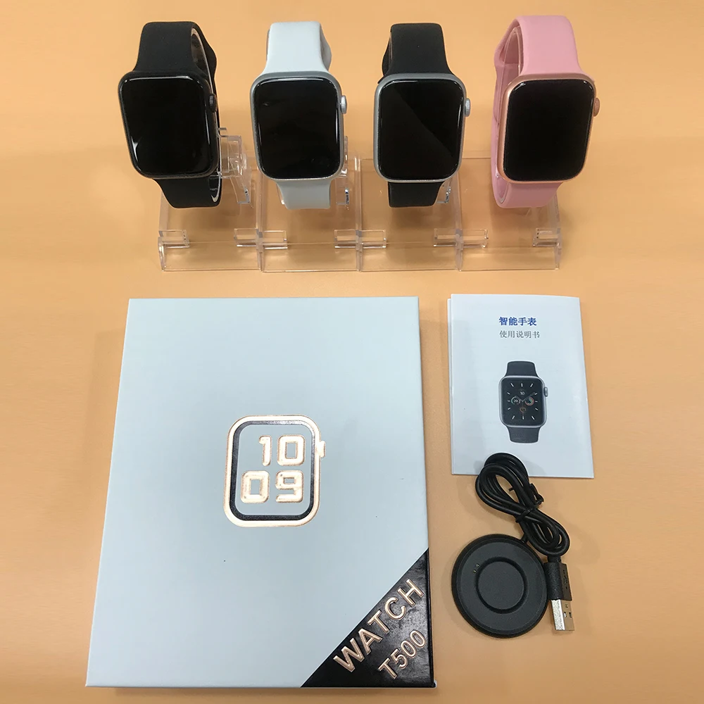 T500 Smart watch full touch screen wristwatches Ip67 Music BT call 1.44 inch heart rate Relojes waterproof smartwatch