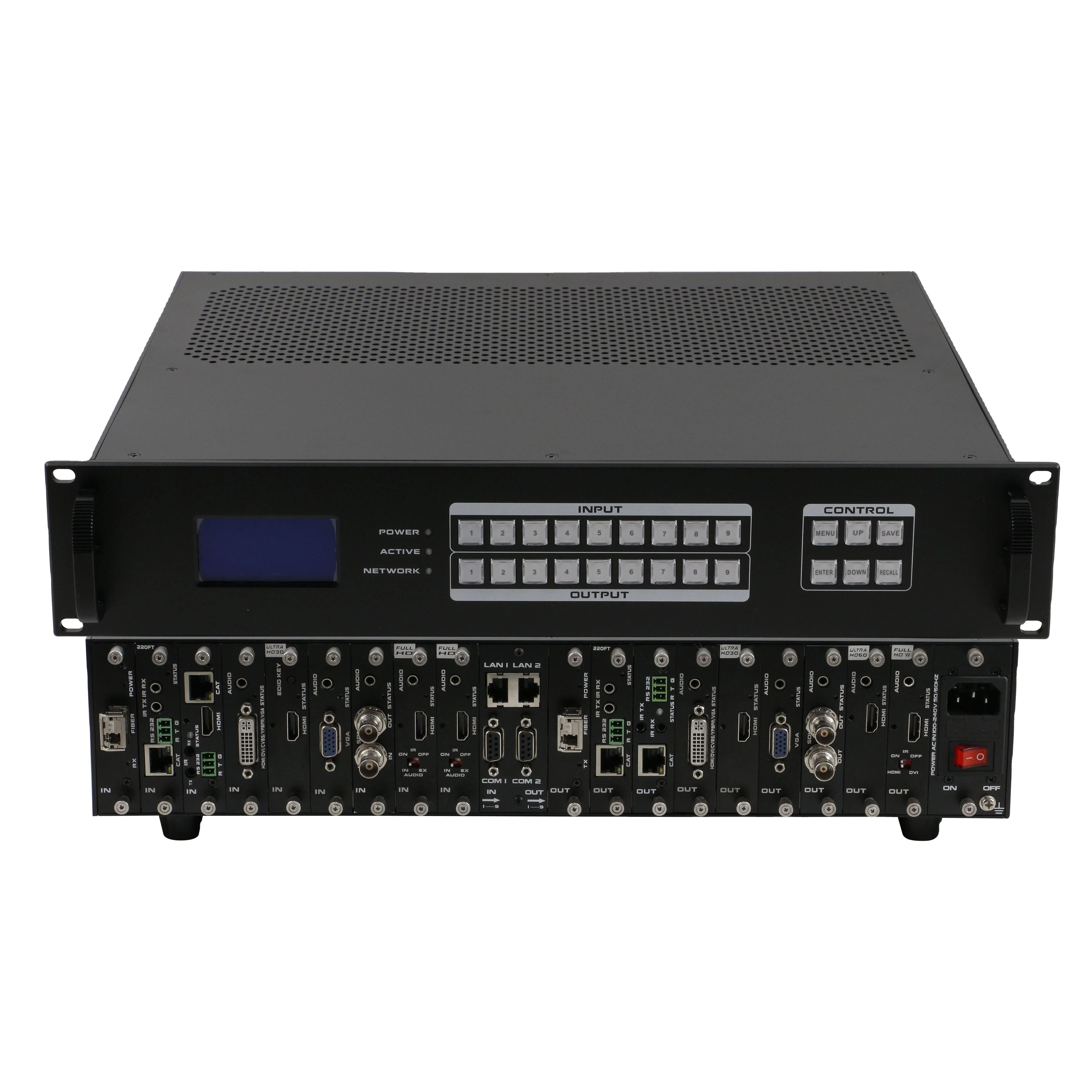 Видеопроцессор Opaxy 1080P/4K60 9x9 18x18 36x36, видеопроцессор HDi/DVI/VGA/YPBPR/CVBS/HDB, матричный коммутатор