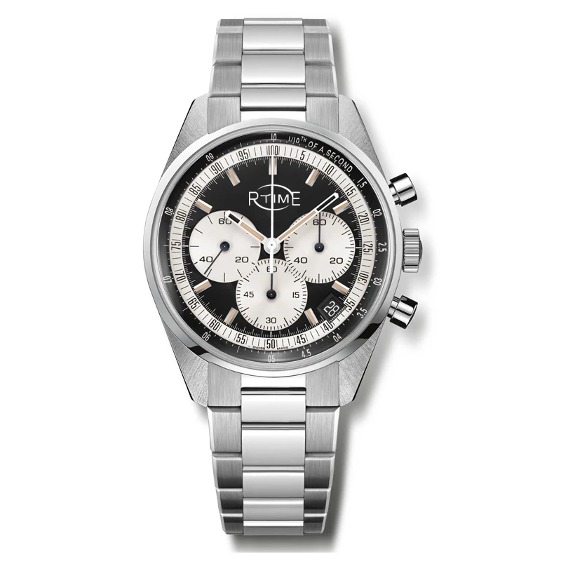 stainless steel men custom chronograph watches quartz luxury watch