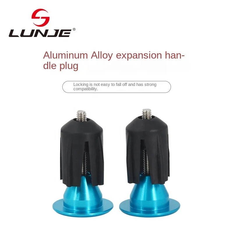 LUNJE Wholesale Mountain Bike Expansion Locking Plug 28.5mm Aluminum alloy Road Bike End Cover Bicycle Handlebar Plug